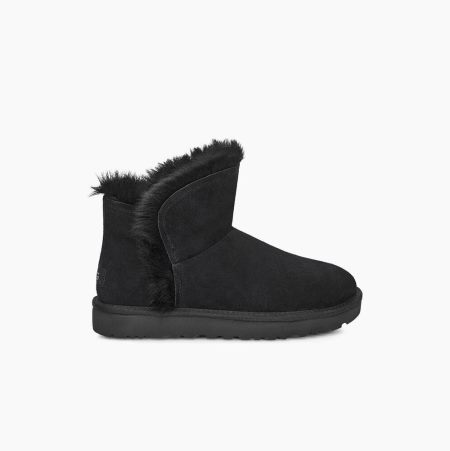 UGG Classic Mini Fluff High-Low - Boots Dame - Svart (NO-E008)